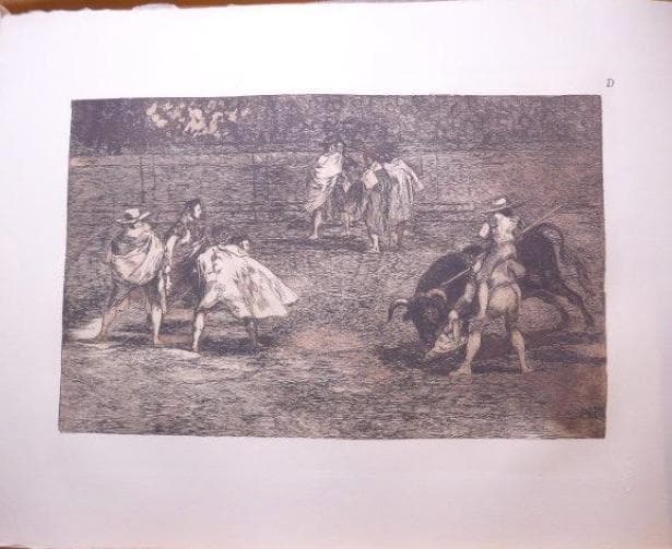 ゴヤの原盤から刷られたエッチング『闘牛士』10点　世界限定150