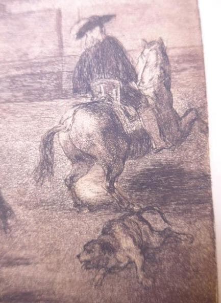ゴヤの原盤から刷られたエッチング『闘牛士』10点　世界限定150