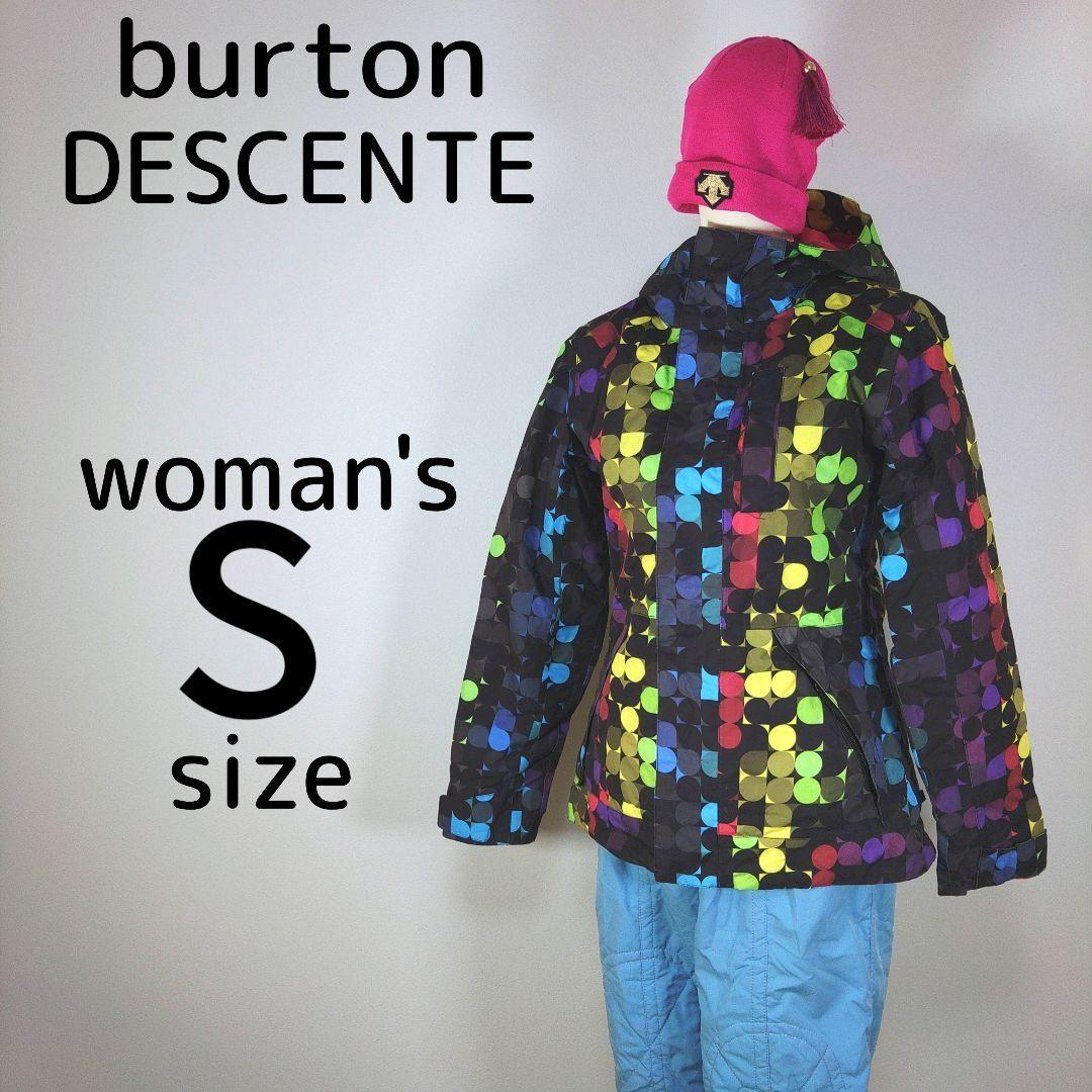 バートン　デサント　レディース　スノーボードウェア　S　ブラック　ブルー