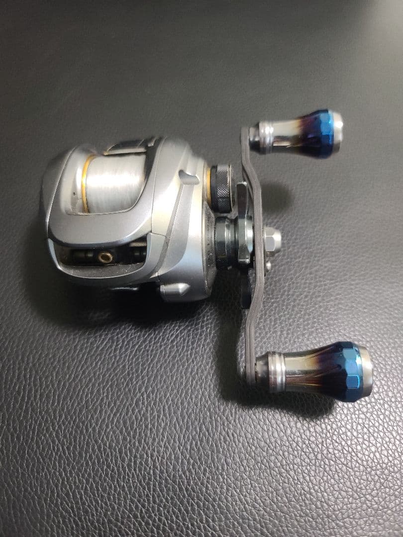 シマノ アルデバランmg7 95mmカスタムハンドル付き中古品左巻き