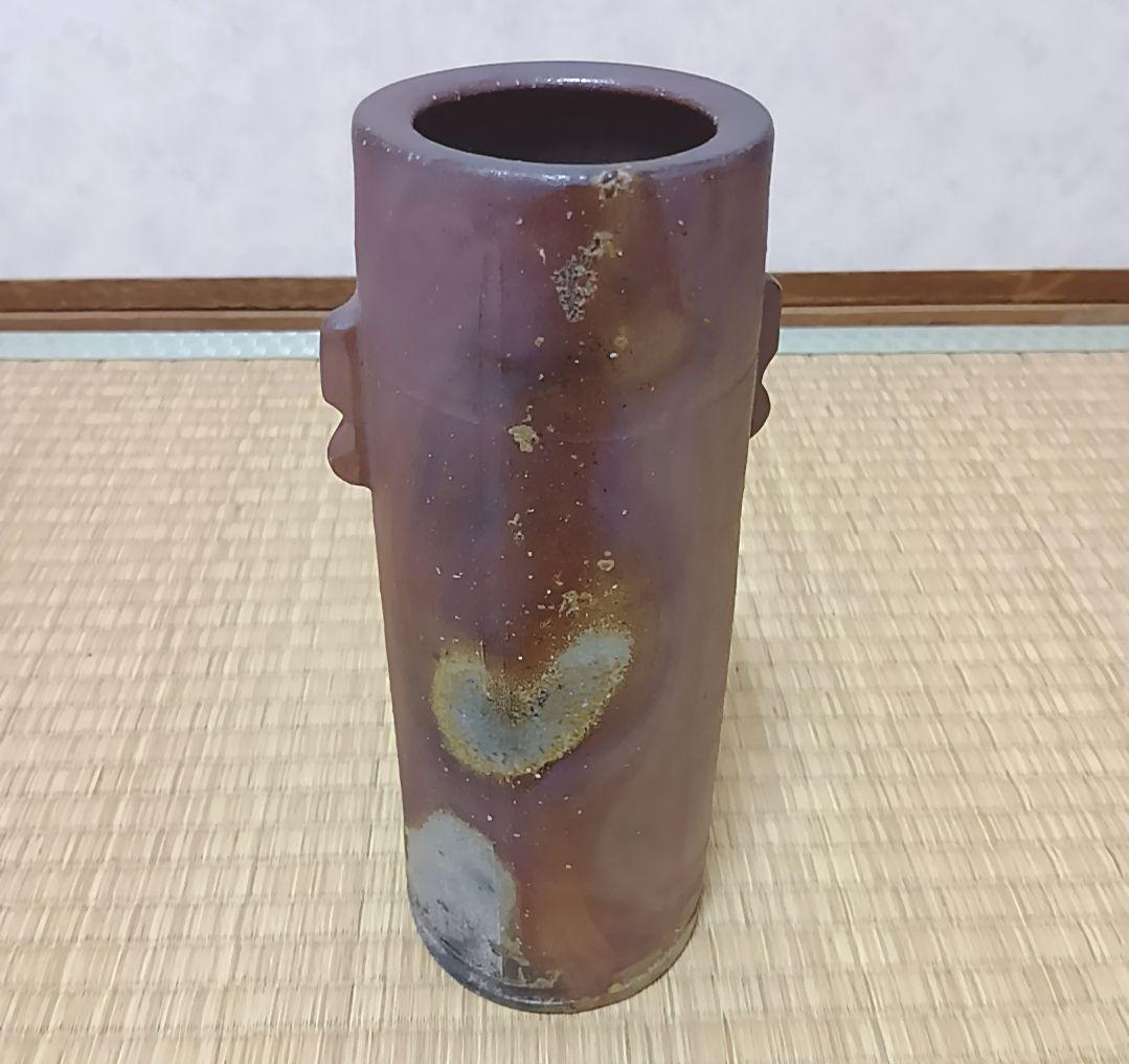 【備前焼】【木村長十郎友敬】作　木村友敬　木村純雄　花瓶　 花器　壺　花入
