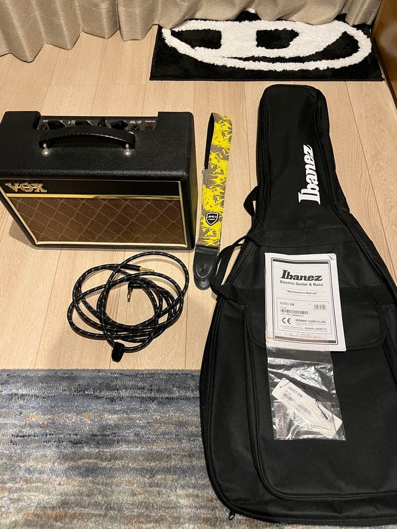美品 アイバニーズ RGA42EX-BAM エレキギター　アンプ付き