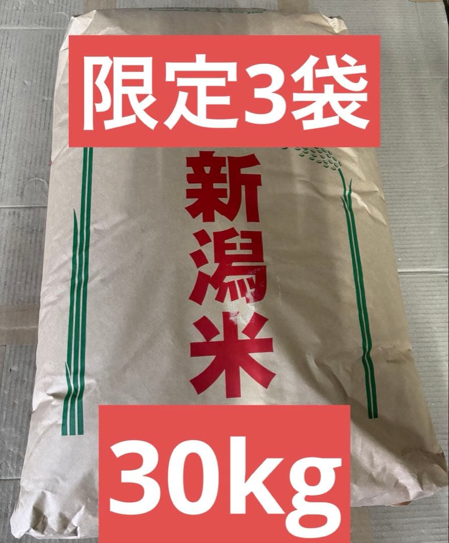 【送料込】【令和7年度 】新潟県産コシヒカリ玄米30キロ