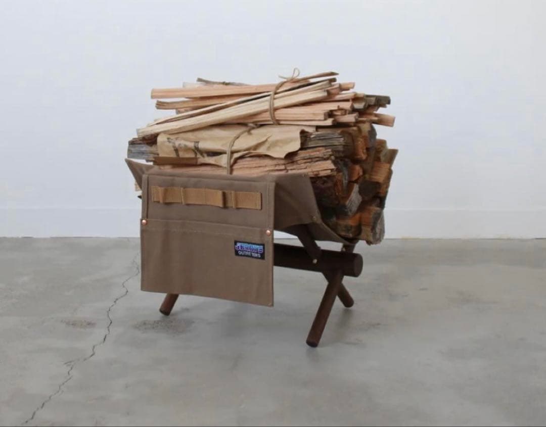 ウォールナットWWW_MAKINODAI 薪の台&専用ケースセット