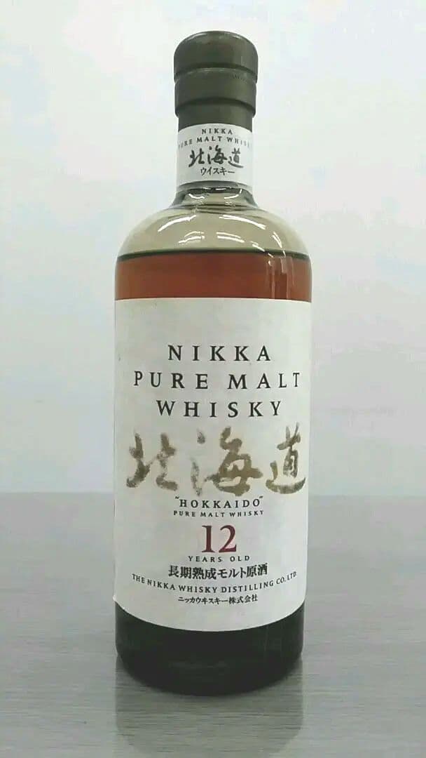 ニッカ　北海道12年　長期熟成モルト原酒　古酒　未開栓　箱なし