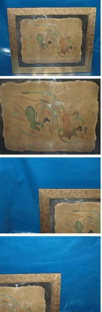 敦煌莫高窟壁画 人物像 発掘品　骨董品 Z0939B34