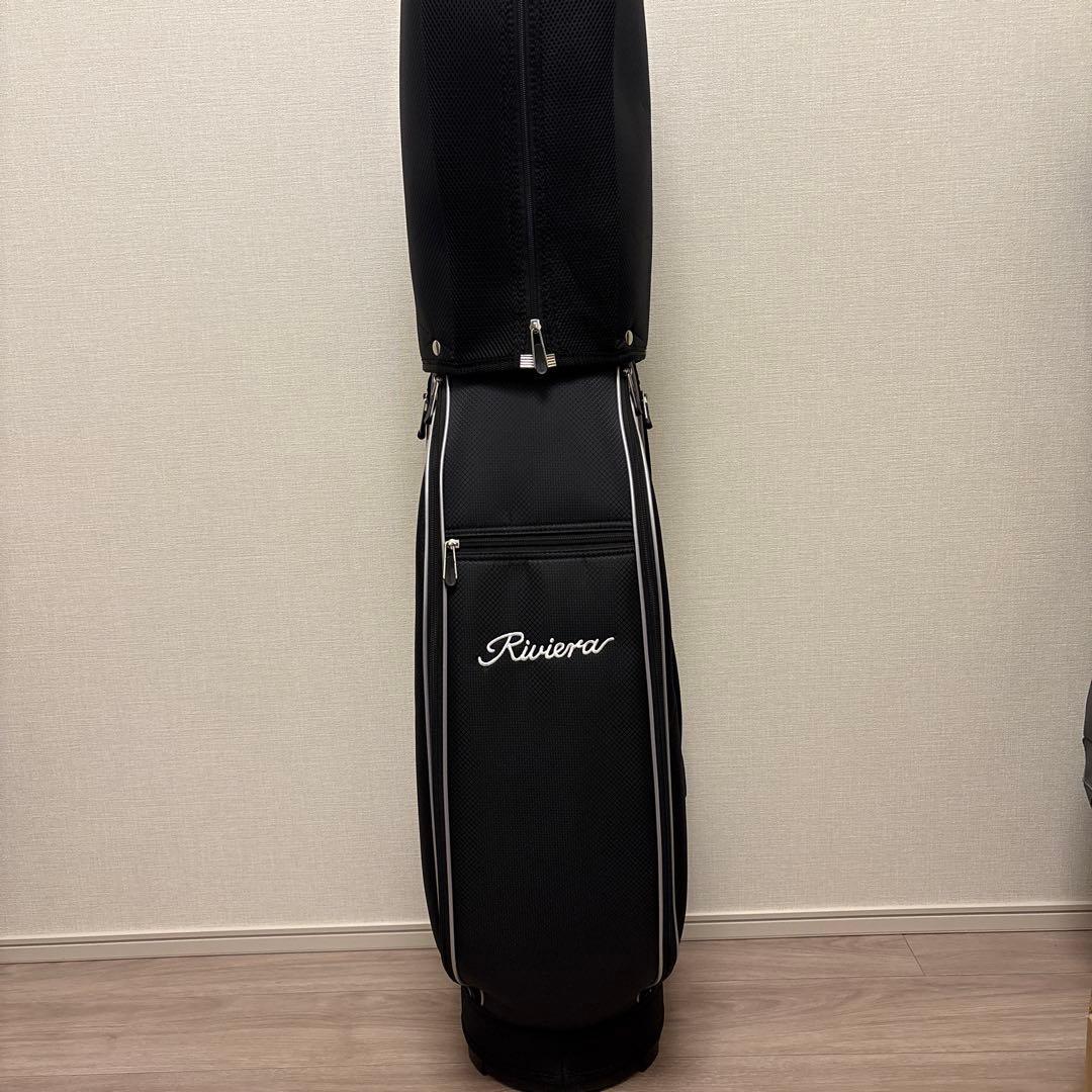 リビエラRiviera ブラックシルバー キャディーバッグ