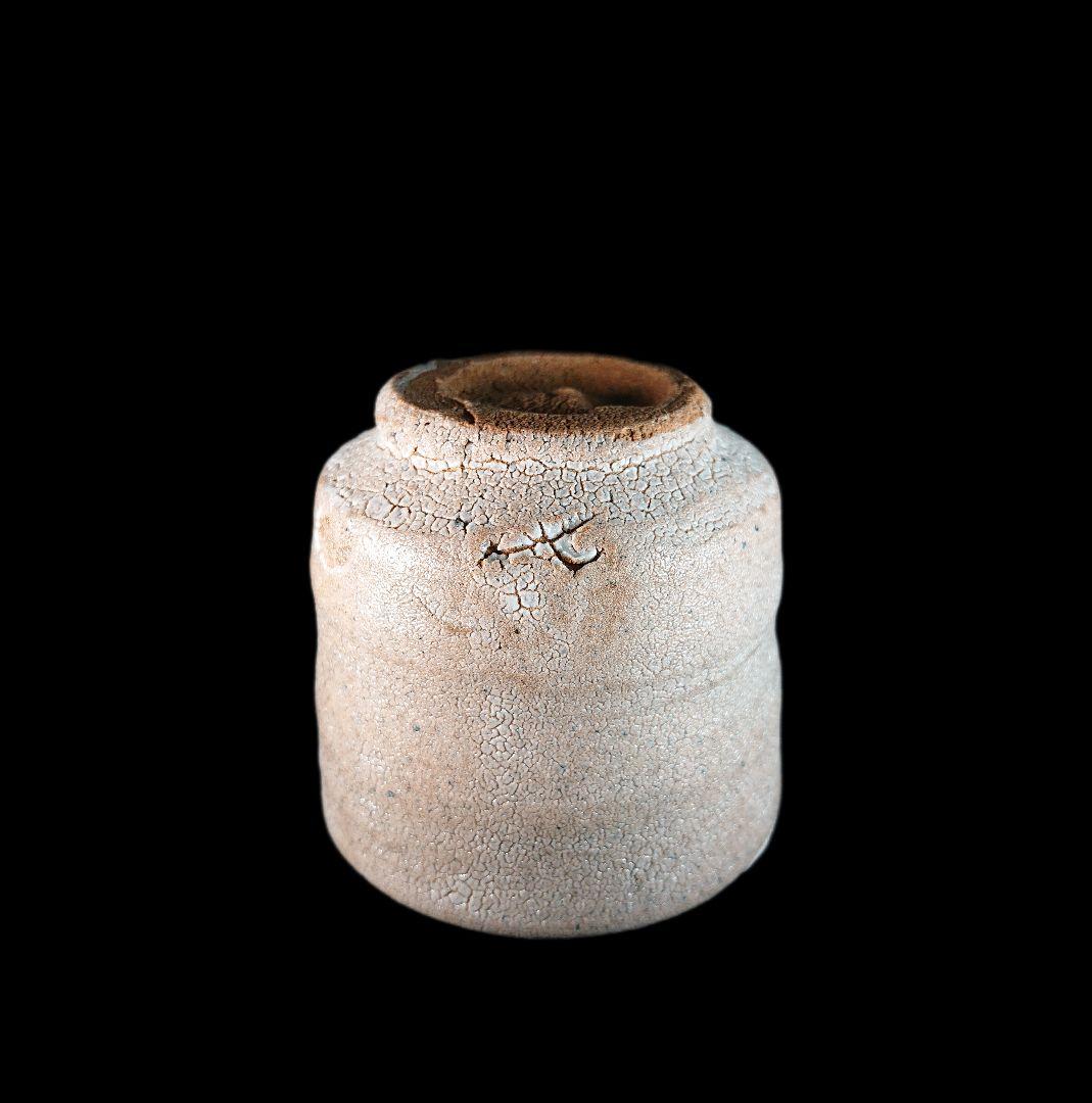 ■巨匠 西岡小十 絵唐津ぐい呑 『唐津焼の神様』 共箱、共布、栞、付属品全揃い