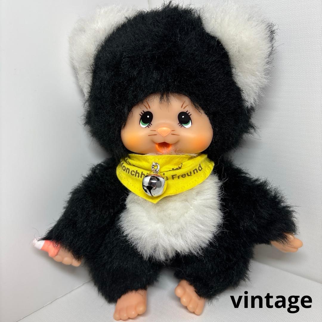 ビンテージ ミンカちゃん ねこ モンチッチ monchhichi 1530