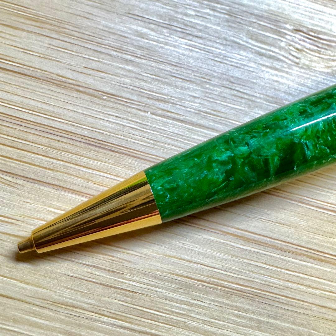 【美品】 プラチナ万年筆 3776センチュリー セルロイド シャープペンシル 緑