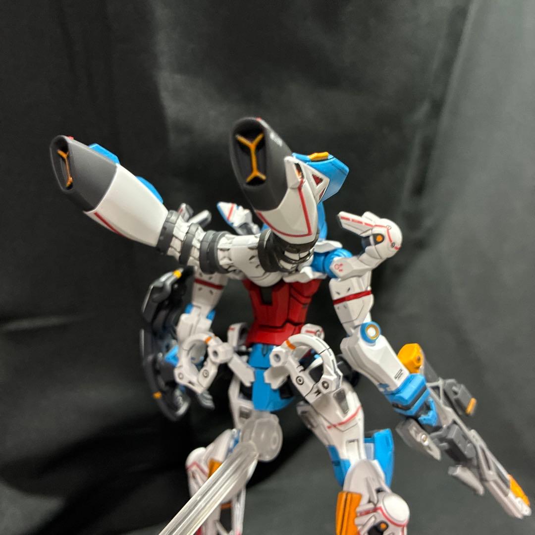 HG ジークアクス　塗装　完成品　＋ジャイアントガトリングセット