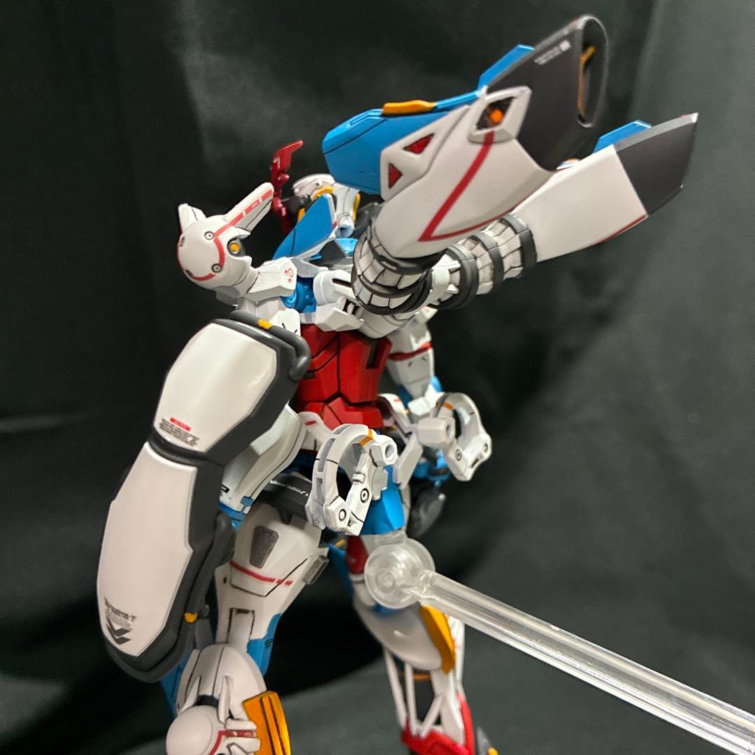 HG ジークアクス　塗装　完成品　＋ジャイアントガトリングセット