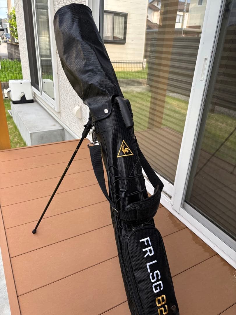 【美品】FR LSG 82 セルフスタンドゴルフバッグ 黒（ルコック）