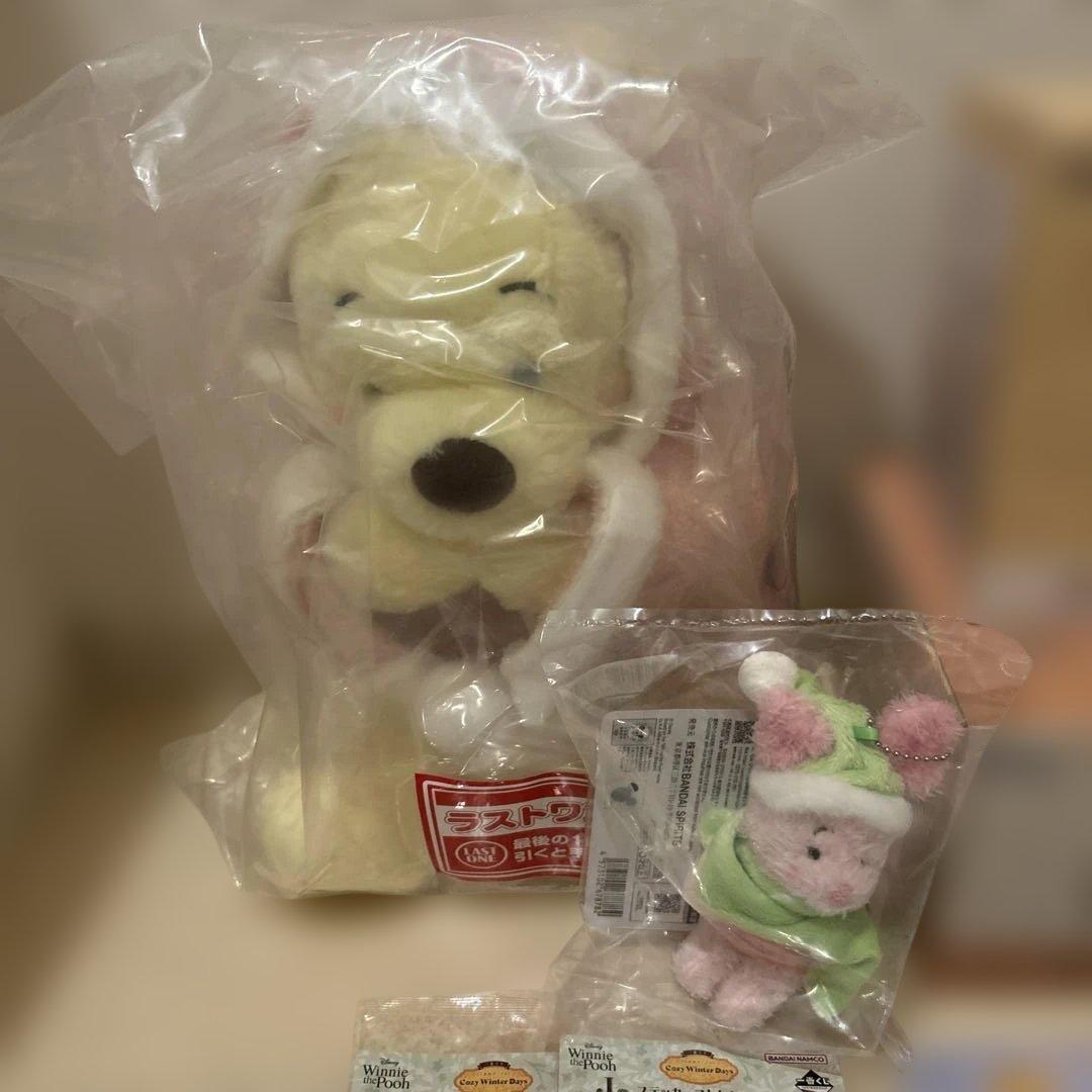 一番くじ　くまのプーさん　A賞、B賞、D賞、ラストワン賞　他下位賞セット