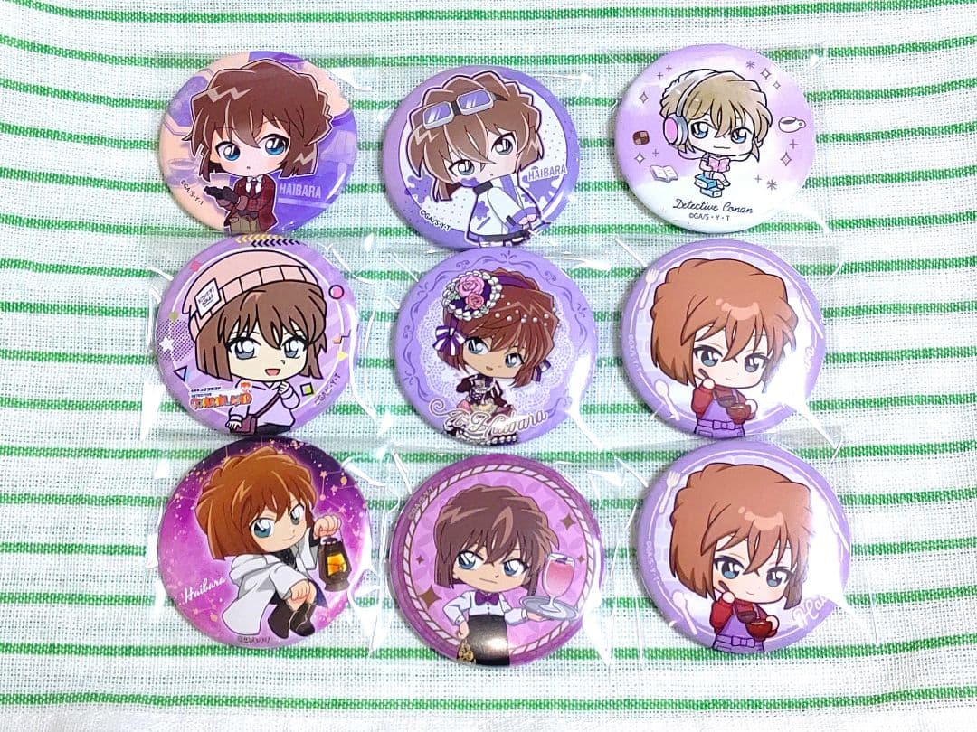 名探偵コナン 缶バッジ キャラバッジ 9点セット