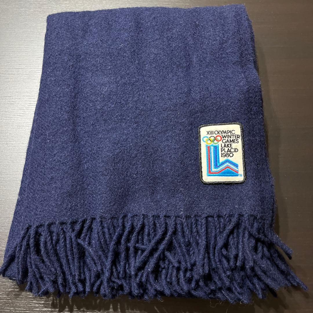 1980年レイクプラシッドオリンピック　ウールブランケット　ニュージーランド製