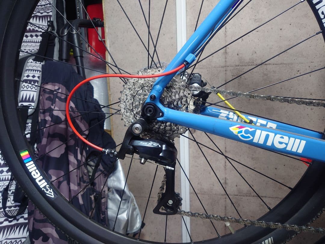 Cinelli グラベルロードバイク2x9速 青ジデコララ