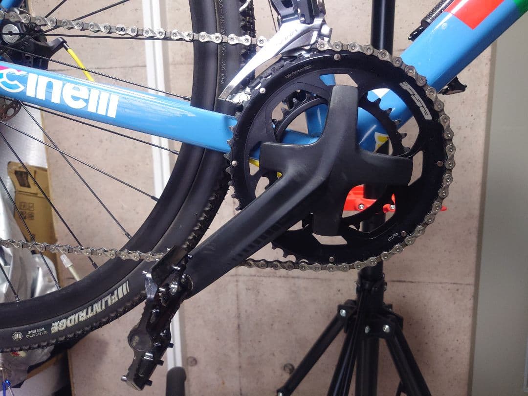 Cinelli グラベルロードバイク2x9速 青ジデコララ