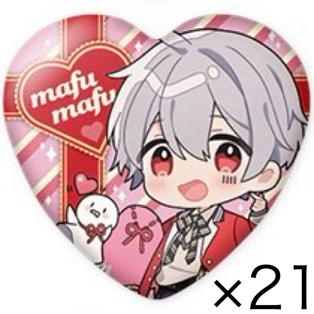 そらまふうらさか まふまふ バレンタイン ハート 缶バッジ