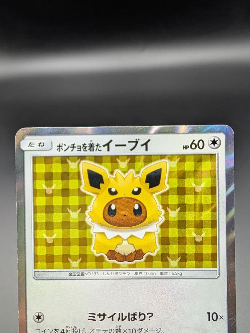 ポンチョを着たイーブイ サンダース プロモ