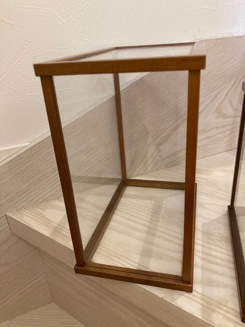 レトロ　ガラスケース 2個セット