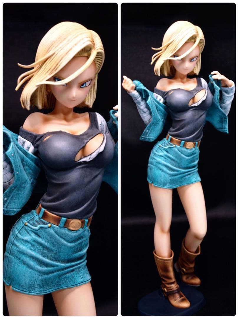 ドラゴンボール 人造人間18号 フィギュア リペイント グリッター&グラマラス
