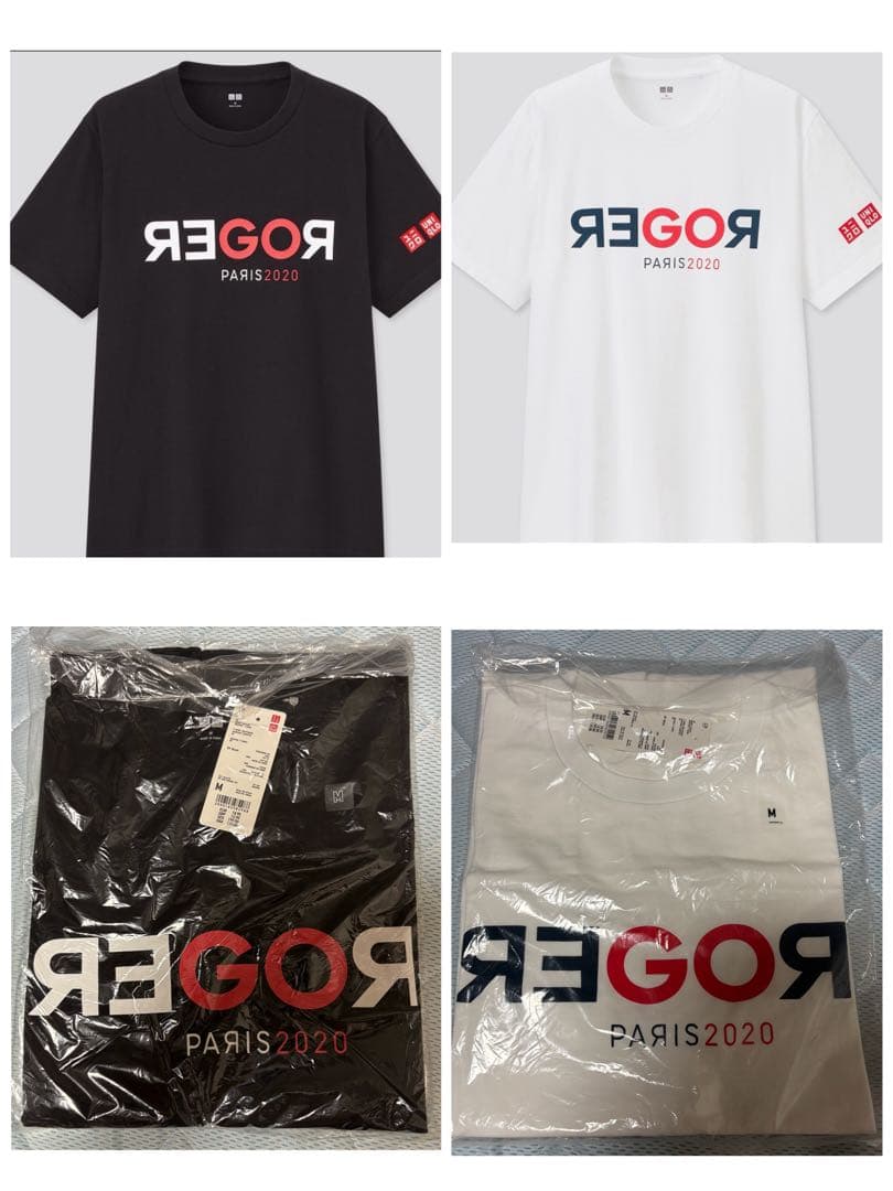 UNIQLO 欧州限定REGOR PARIS'20 Tシャツ 2色セット 『M』