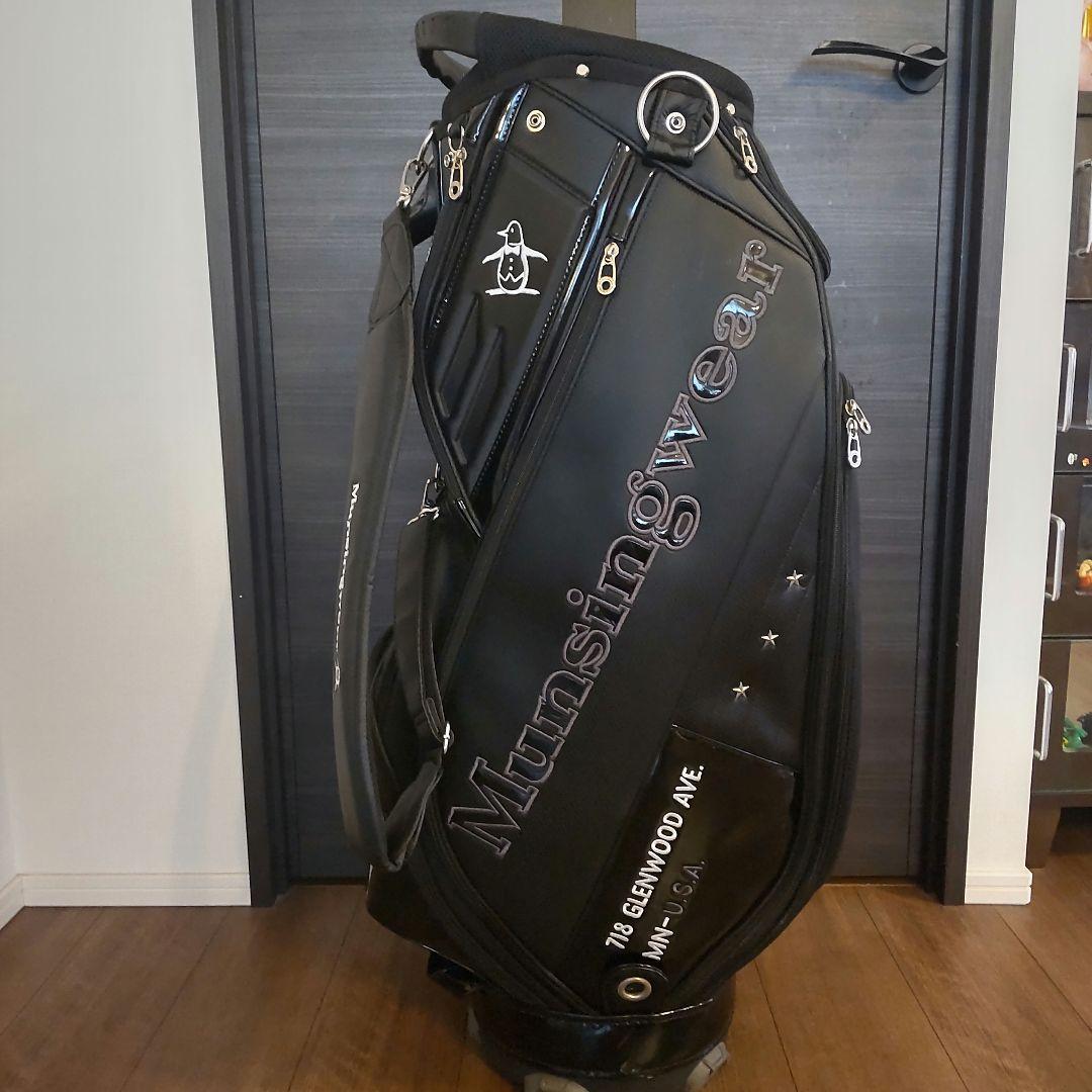 マンシングウェア ゴルフキャディバッグ9.5型/パターカバーおまけ付き