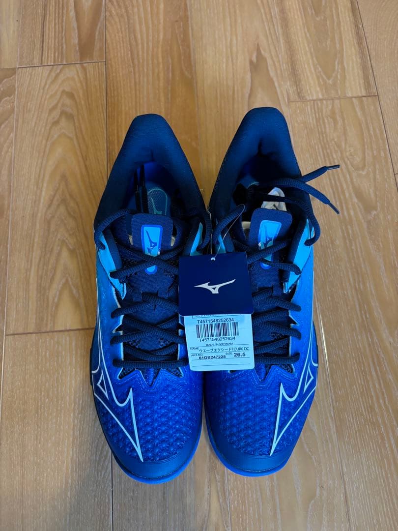 新品テニスシューズ ミズノ オムニ クレー ウエーブエクシードツアー6OC