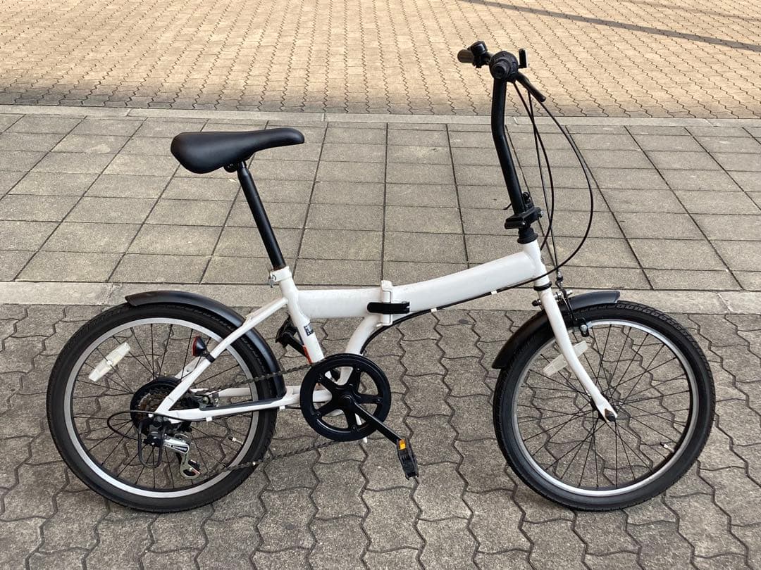 最終価格　超美品　20 折り畳み7段速小径　クロスバイク　自転車　ミニベロ　引取