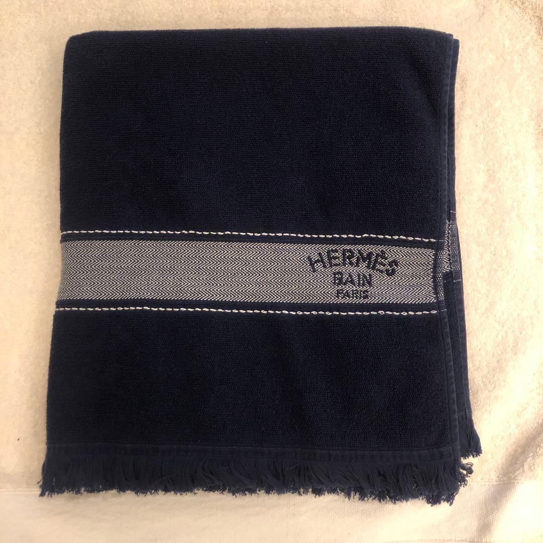 HERMES ビーチタオル バスタオル100%コットン