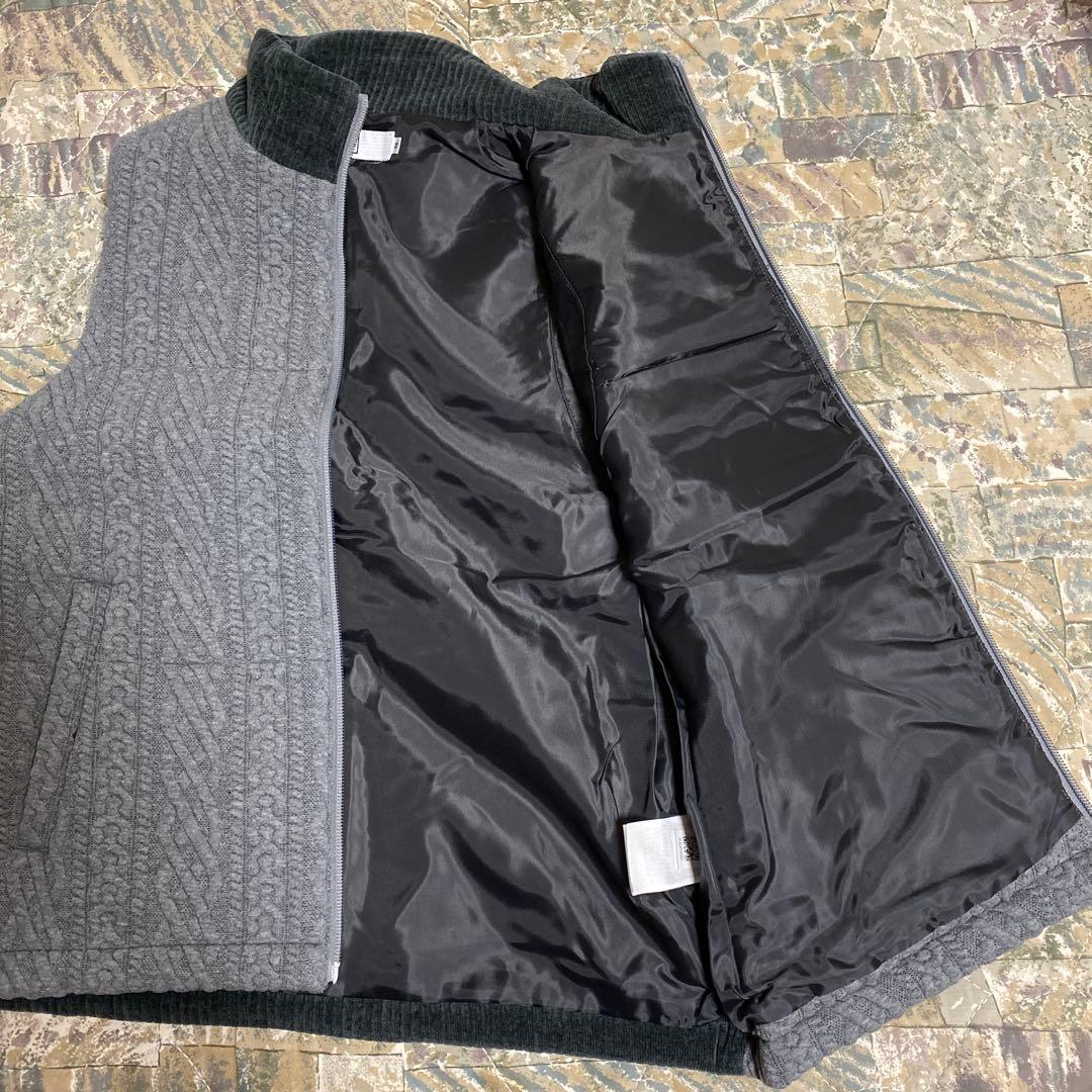 FILA ゴルフテニスケーブル編みベスト グレーレディースMサイズ