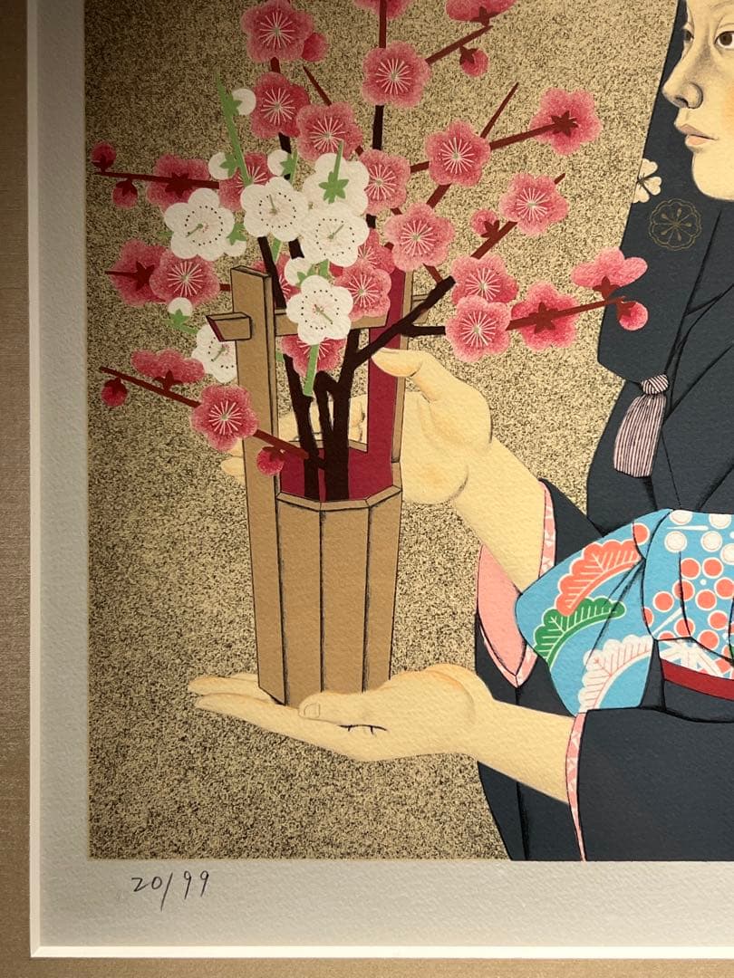 森田曠平【美人画】　【春夏秋冬-春】lithograph 99限定