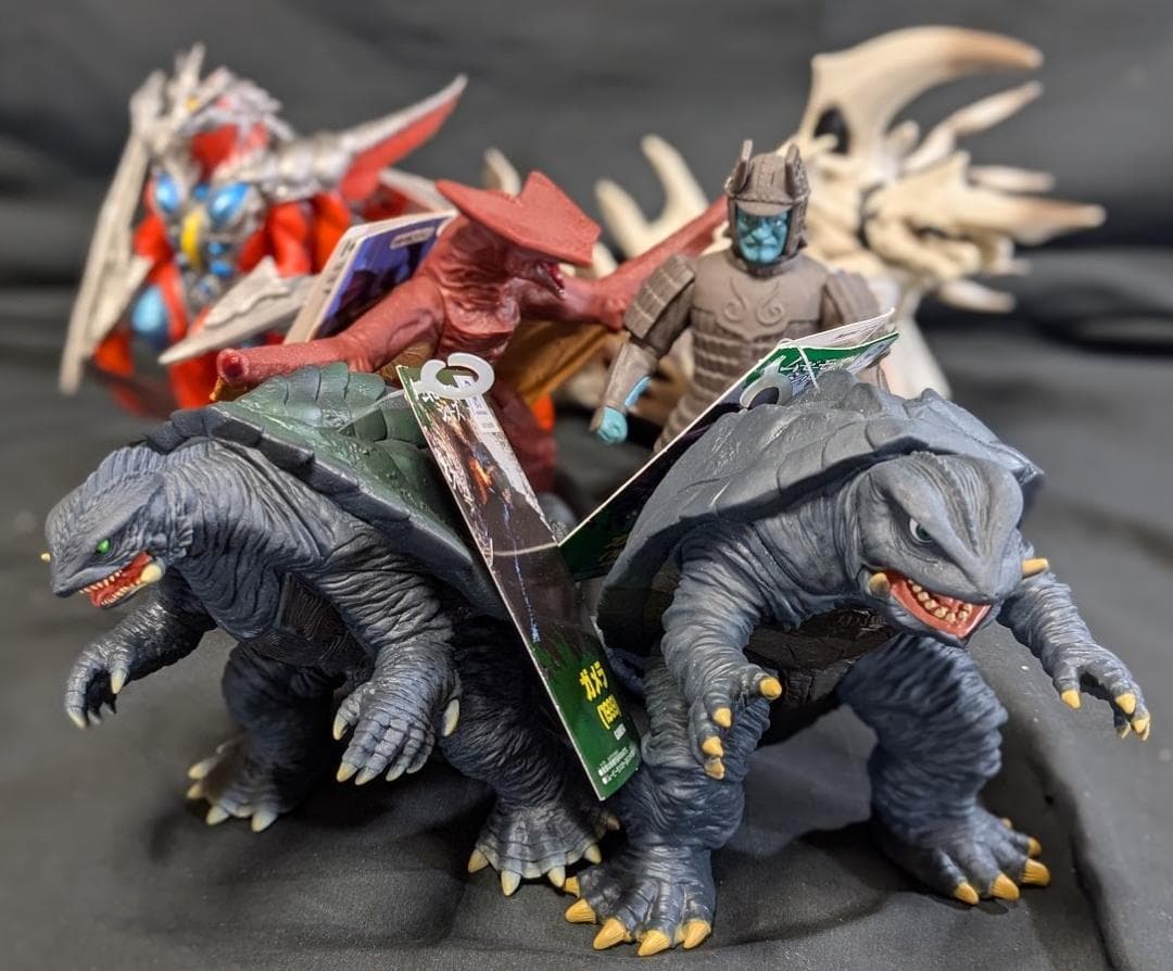 平成ガメラ＆登場怪獣・他（バンダイ）タグ付ムービーモンスターシリーズ６体セット