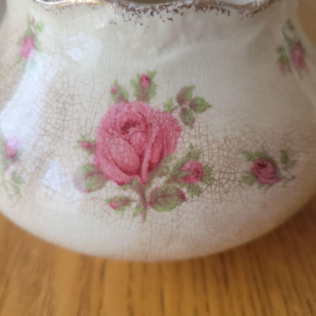 クラウンデュカル Crown Ducal 花柄ティーポット 1930年代