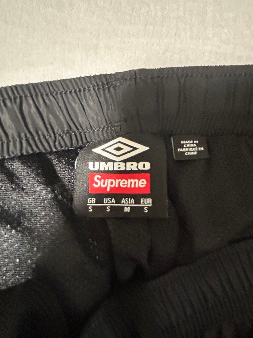 シュプリームアンブロコラボトラックパンツブラック