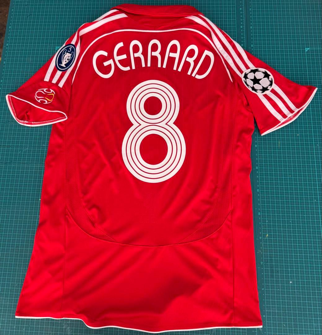 ま*ん様 リバプール 06/08 UCLユニフォーム ホーム ジェラード リヴァ