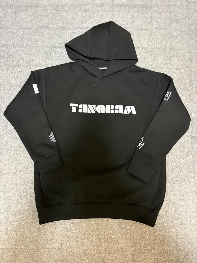 TANGRAMタングラム　セットアップ ダンボールニット　ブラック 上XL・下L