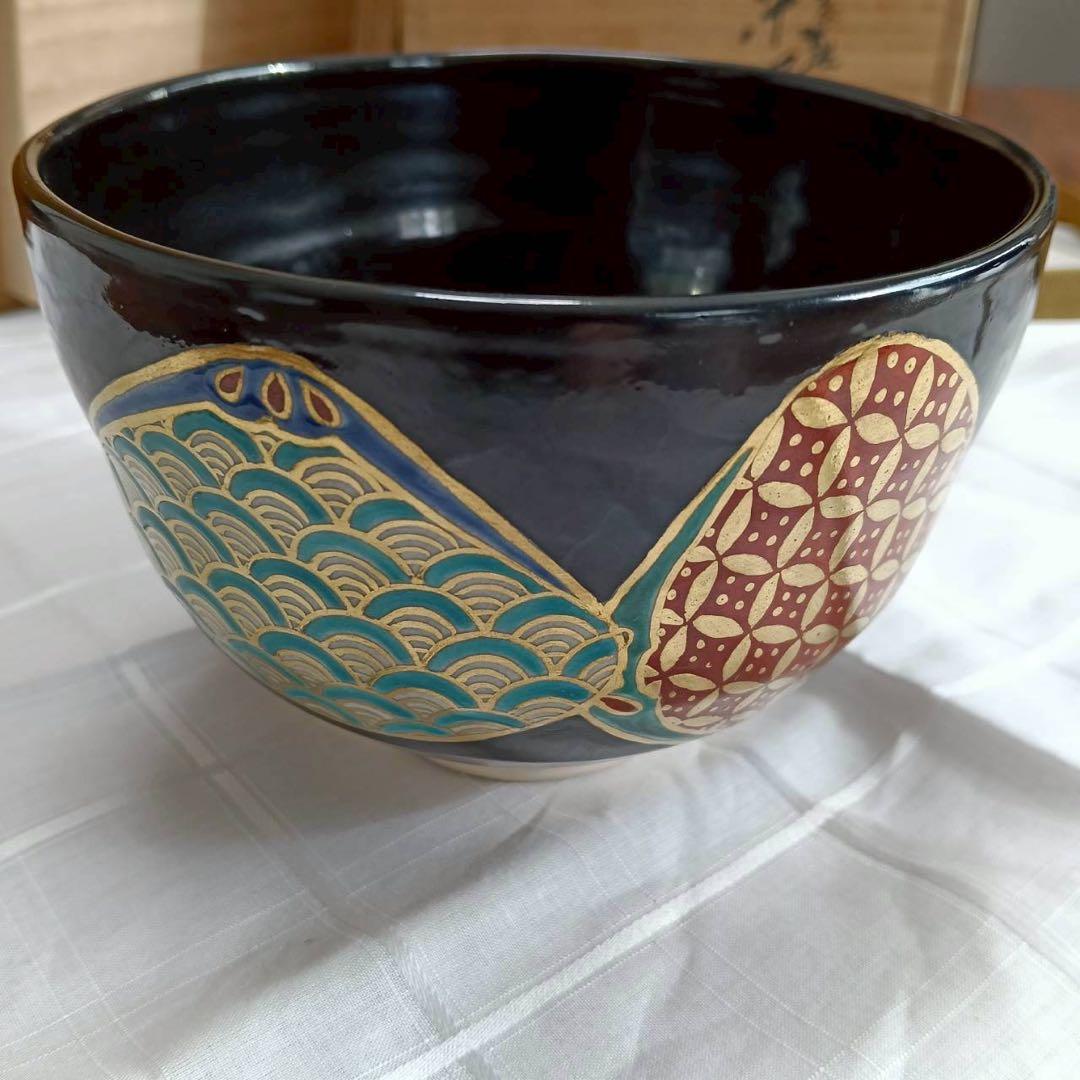 京焼 清水焼 雛絵 抹茶碗 共箱 茶道具 ひな祭り