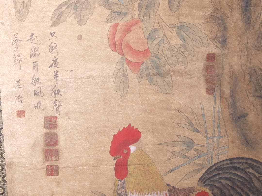 人物図 中国林春　明時代 肉筆保證 唐物唐本　掛け軸 AK933A12-3