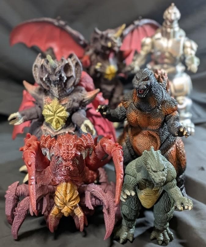 平成VSシリーズ　バーニングゴジラ・デストロイア他（バンダイ）４体セット＋２