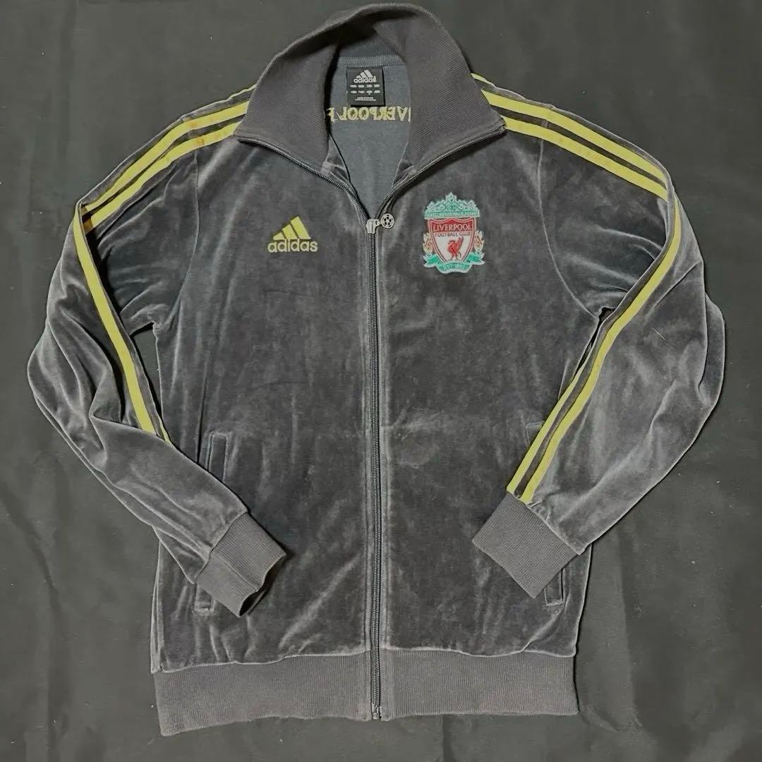 【激レア・超人気】adidas リバプールFC ベロアジャケットグレー