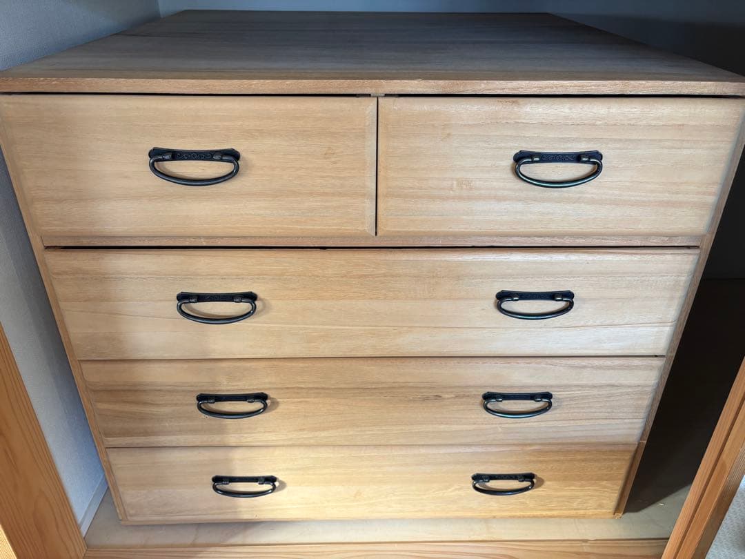 桐たんす　桐天然木　高塚桐材　和ダンス　収納　レトロ　ヴィンテージ