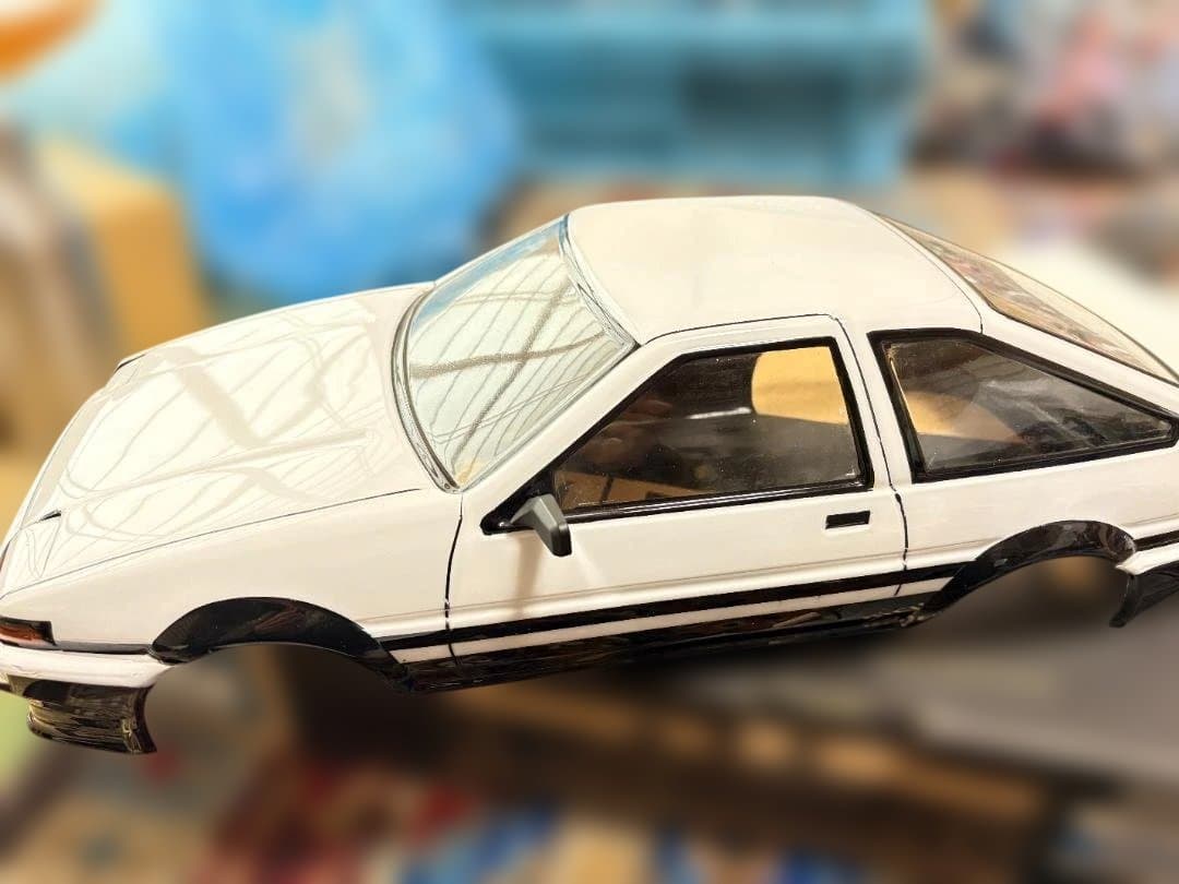 1/10RC用 トヨタ AE86 スプリンタートレノ 2ドア ライト開閉カスタム