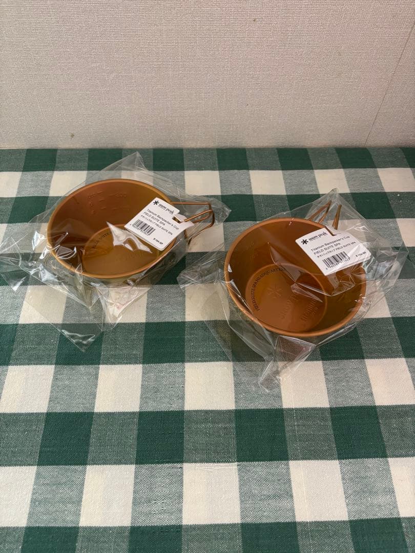 【新品】スノーピーク フィールドスイートスパ 限定 チタンシェラカップ 2個