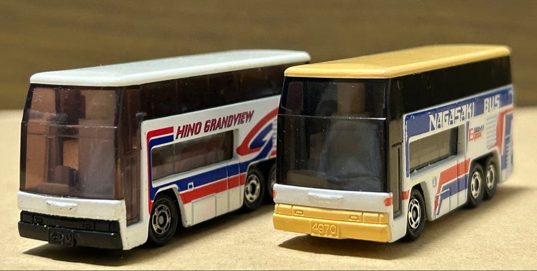 トミカ 日野 グランビューバス 2台セット④長崎バス