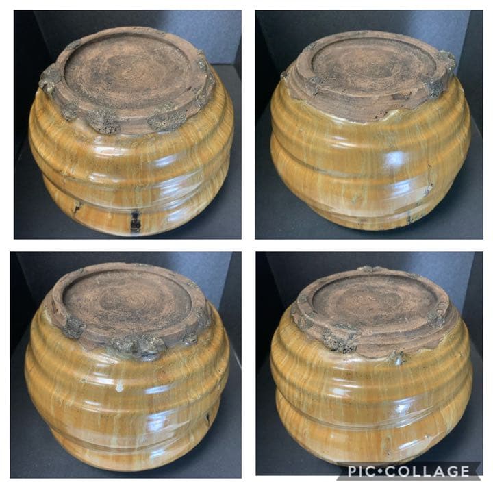 古高取八蔵手(八山) 流釉水指　江戸初期　(小さな蕾)掲載品 茶道具