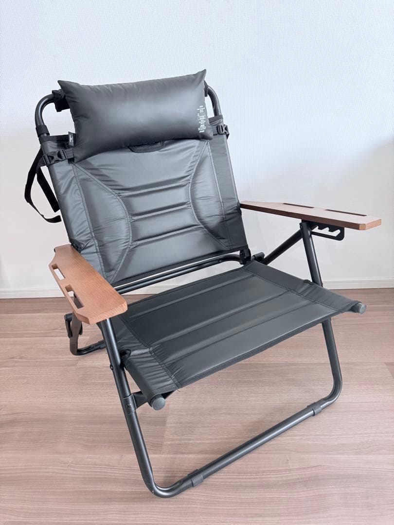 アッソブ リクライニングローバーチェア ブラック クッション付きAS2OV