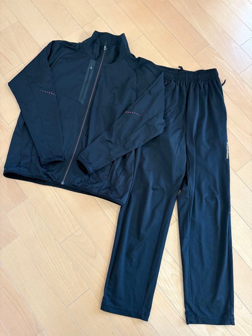 ZETT PROSTATUS ブラック ジャージ上下セット　野球