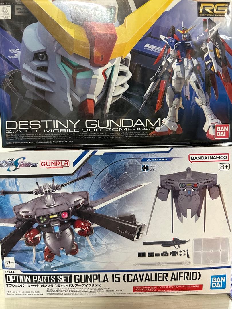 RG デスティニーガンダム HG キャバリアーアイフリッド まとめ売り 欠品あり